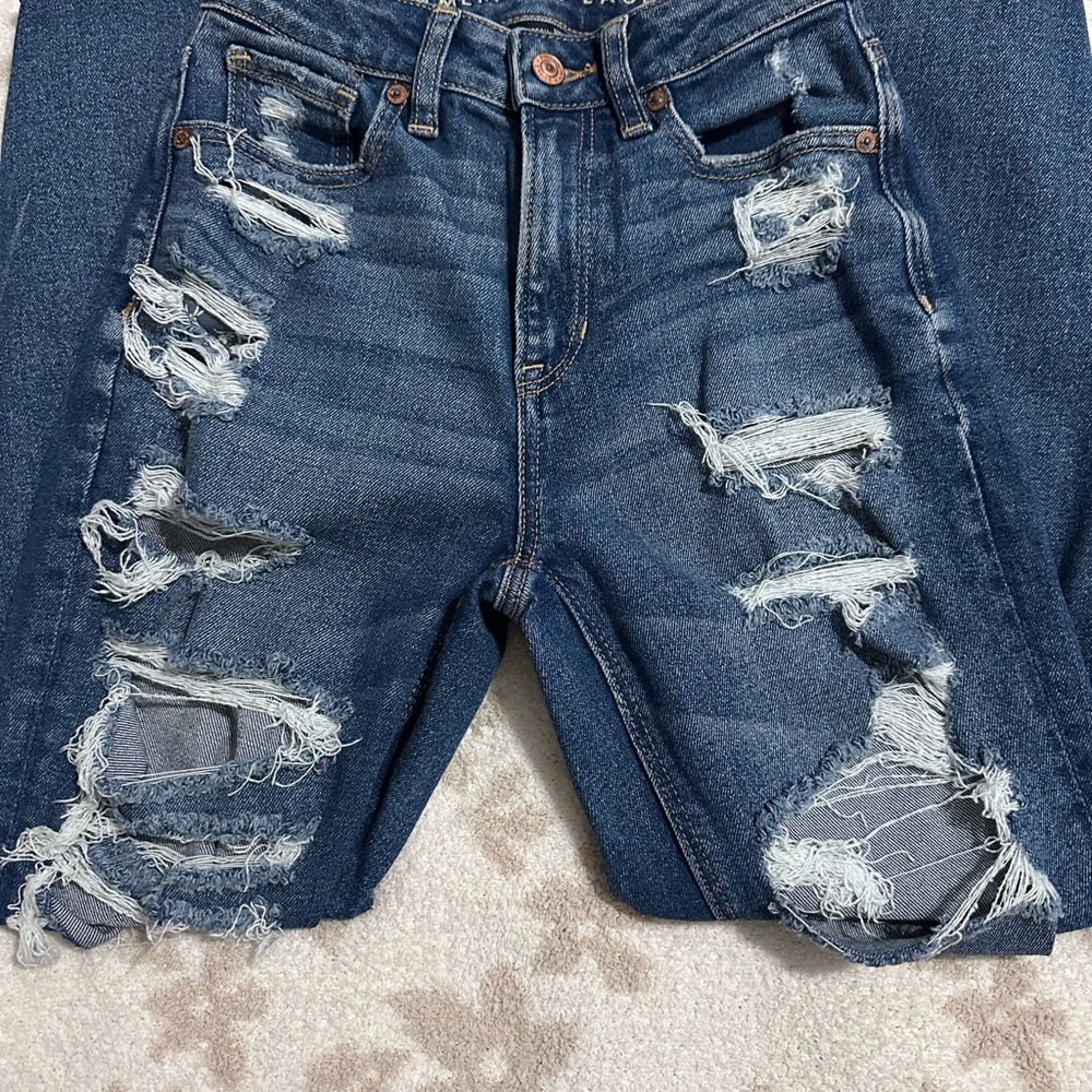 Distressed Blue Women's Jeans